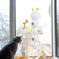 Smart Motion Cat Toy Charging Intelligent Interactive Cat Toy Motion Activated Earthworm Pole Toy with Tail Automatic Emerging