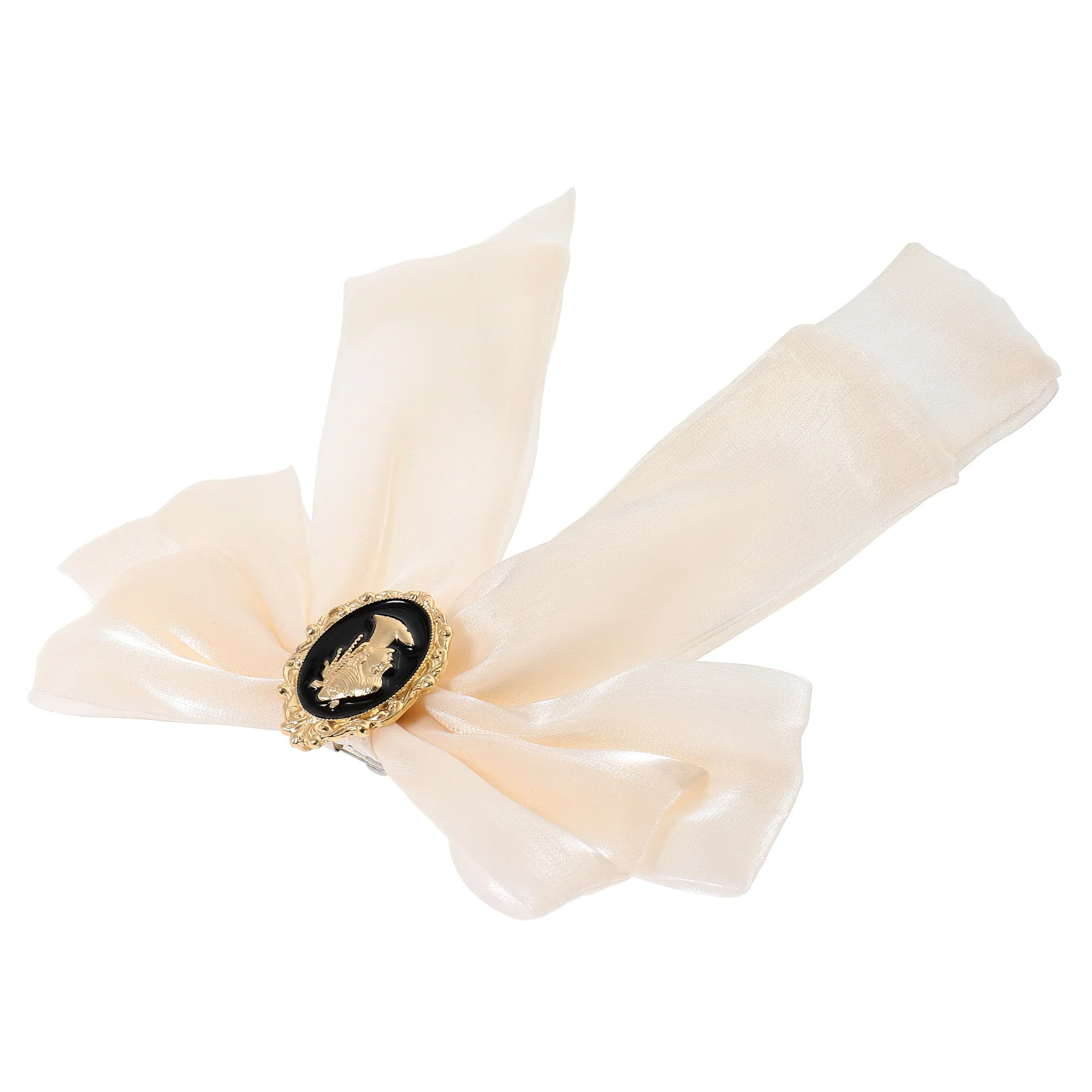 

Baroque Vintage Large Bow Bow Tie For Women Women Tie Collar Pin Elegant Metal Hat Waist Dress Party Accessories