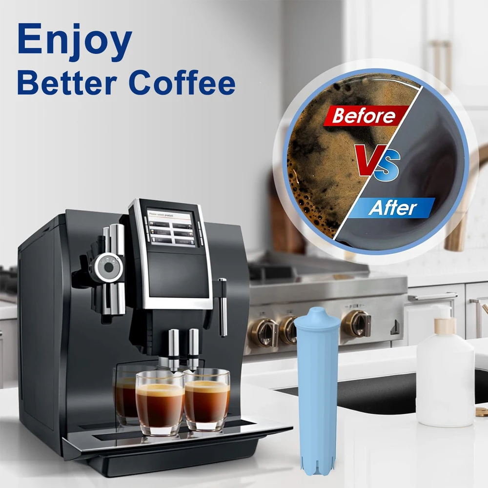 1/2/4pcs Coffee Machine Water Filter Replacement, Compatible With Jura Blue 67007, 71311, 71312 image 4