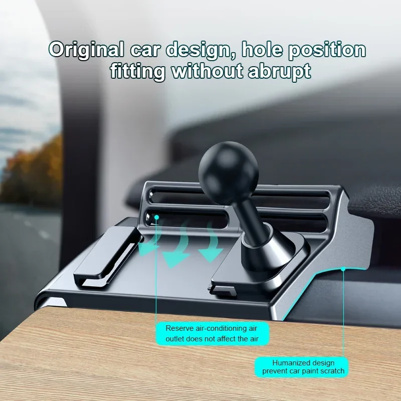 Hipacool for Tesla Model 3/Y Car Cell Phone Magnetic Holder For iPhone Xiaomi Samsung Support GPS Fixed Phone Stand in Car