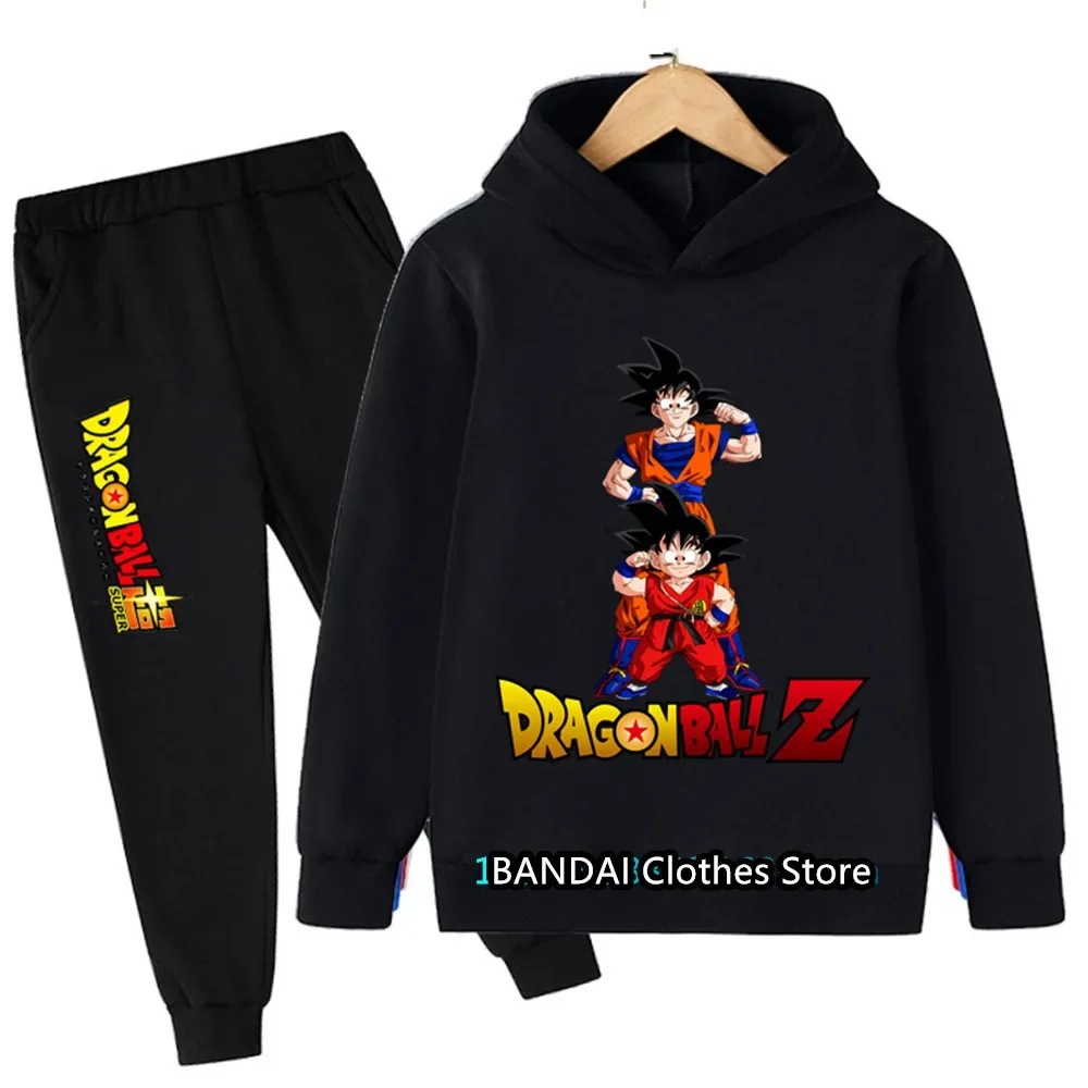 2025 New Anime Dragonball Hoodie Set Kids Boys Clothes Girls Clothing Anime Clothes Goku Hoodie Girls Sweatshirt Children 3-12y