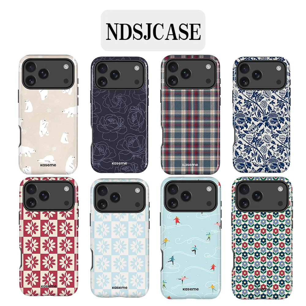 Clmj Polar Bear Phone Case for Samsung Galaxy S20 S23 S24 S25 S26 FE Plus Ultra Edge 4G 5G Luxury Double-layer Back Cover