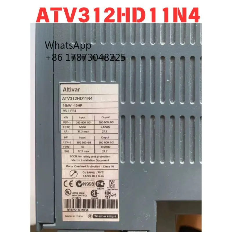 Conversor de frequência ATV312HD11N4 usado Teste funcional OK