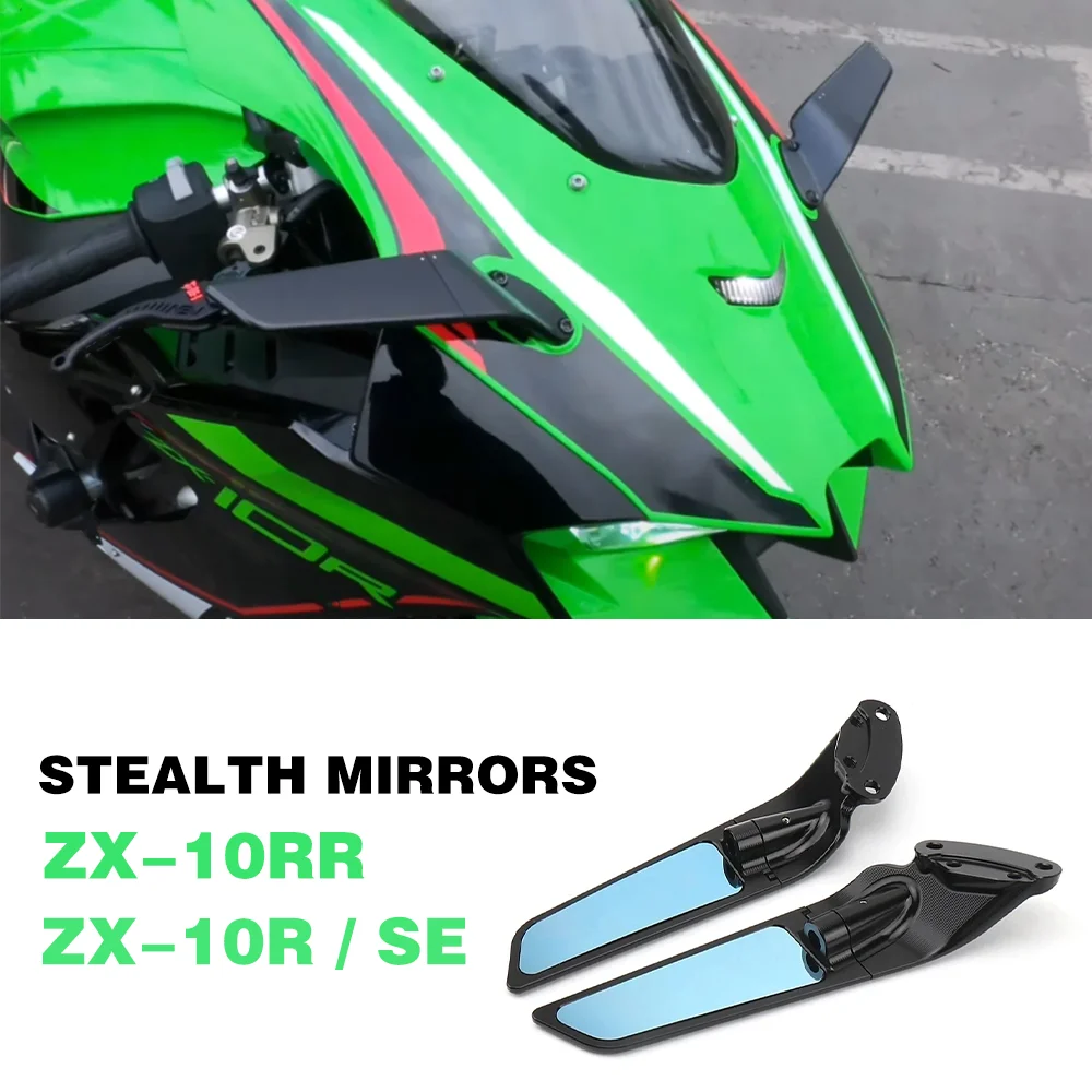 

for Kawasaki Ninja ZX-10R Accessories Stealth Mirrors ZX10R Adjustable Winglet ZX-10R SE ZX-10RR ZX 10RR NINJA ZX 10R Parts