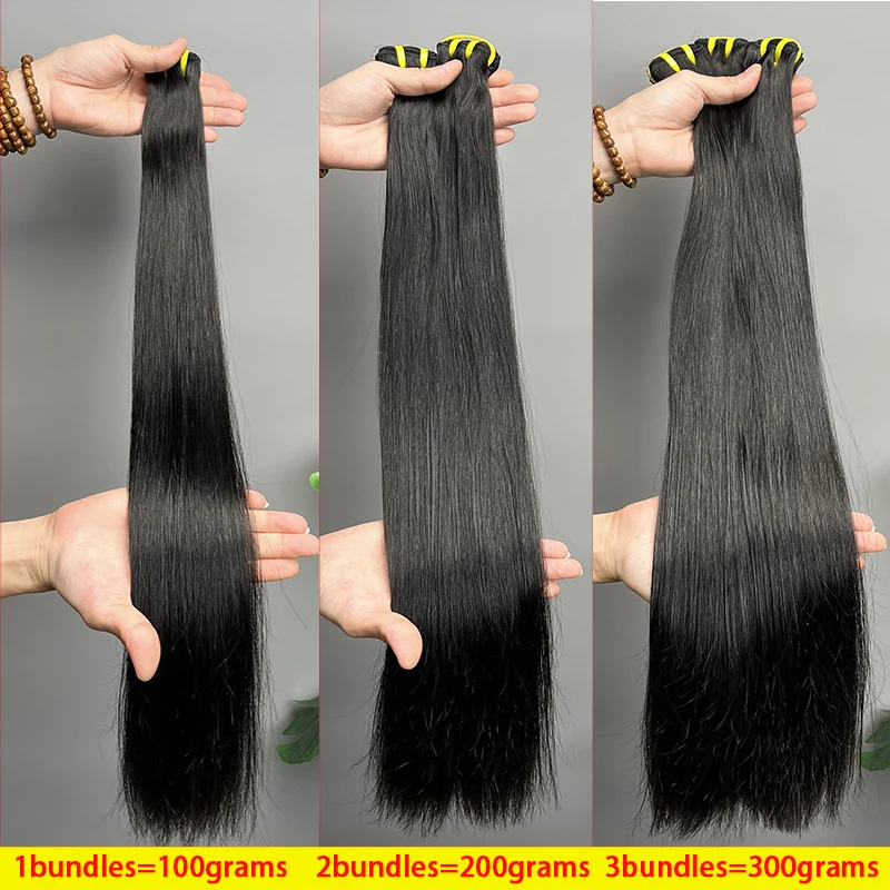 16A Vietnamesisches Rohhaar, knochenglatte Bündel, 100 % unbehandelte Echthaarverlängerungen, doppelt gewebt, 10-36 Zoll, Naturfarbe # 1B – Detail 15