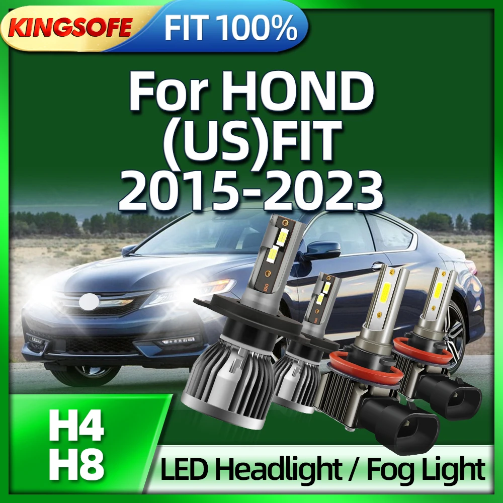 

Roadsun 150W Car Headlight H4 LED Bulbs 6000K Fog Light H8 For HONDA (US)FIT 2015 2016 2017 2018 2019 2020 2021 2022 2023