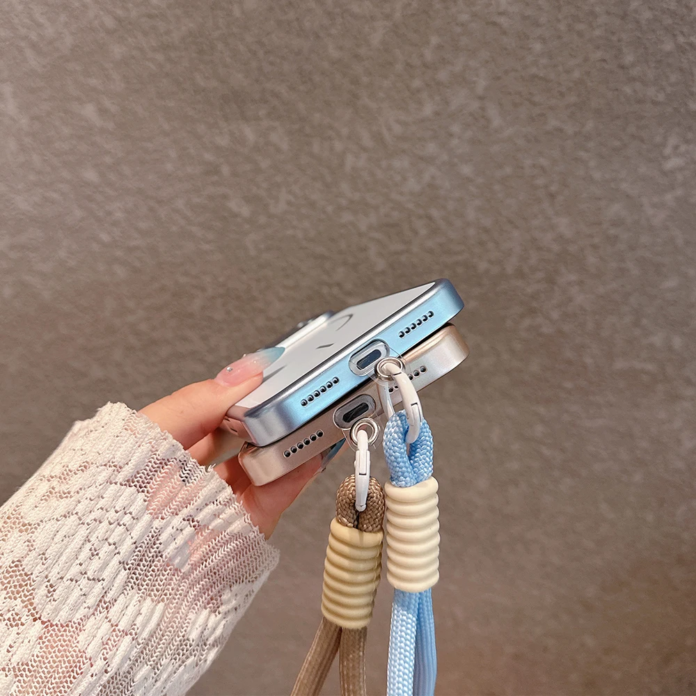 Luxuriöse Beschichtung für Magsafe Magnetische Hülle für iPhone Air 18 17 16 15 14 13 12 11 Pro Max mit Linsenschutz, Stoßfester Abdeckung und Trageband – Detail 12