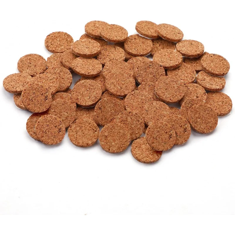 

105 шт. 1/2 дюйма круглые пробковые мебельные накладки, клейкие бамперы для дверей шкафа, ножки подставки, мебельные накладки против царапин