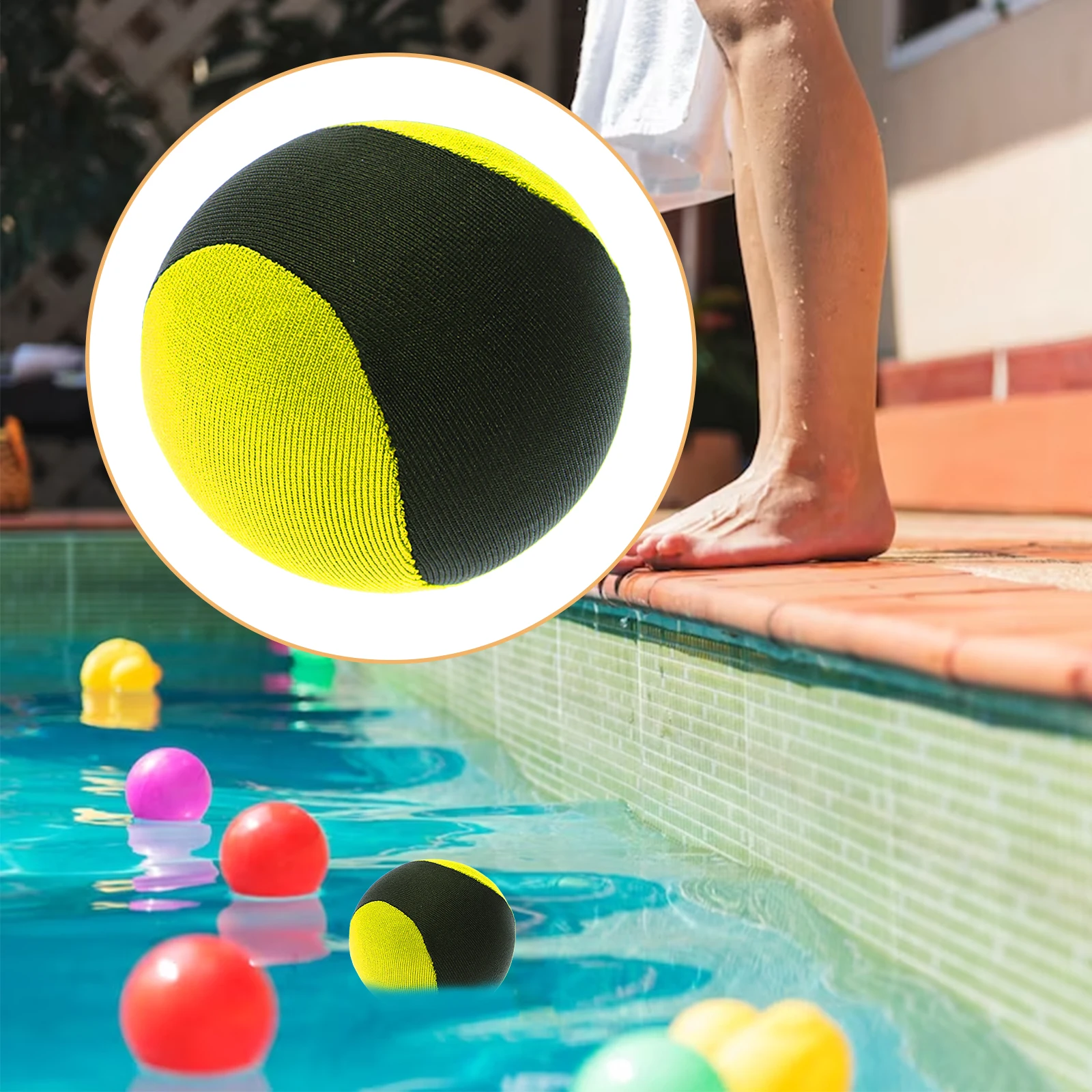 Waboba Water Bouncing Ball Pool Beach Sports Beach Ball Water Sport Jumping Ball Water Elastic Toy Ball For Game Holiday Outdoor