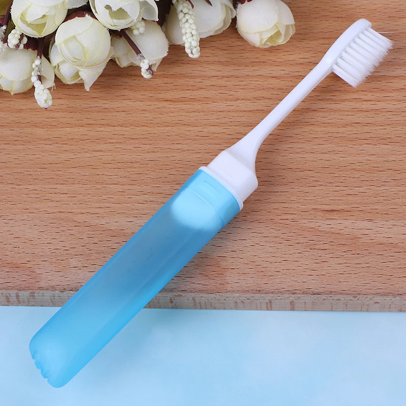 1PC Foldable Toothbrush  Portable Folding Outdoor Travel Camping Toothbrush Foldable Toothbrush Plastic