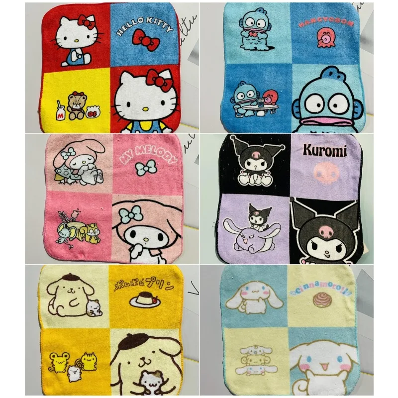 

Cute Sanrio Hello Kitty Children Handkerchief Cartoon Anime Action Figure Hands Towel Anime Merchandise Decoration Gift for Girl