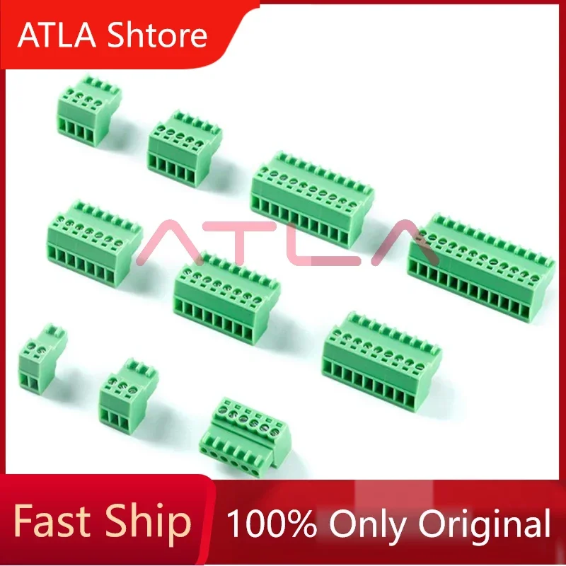 10 Pieces KF2EDGK 2.54 2P 3P 4P 5P 6P 7P 8P 9P 10P 12P Pluggable Connector Terminal Block Plug 125V 4A 2.54mm Pitch