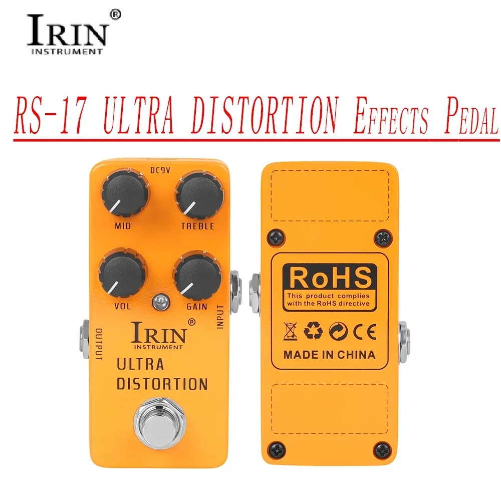 IRIN Aluminium Pedal Effect Vintage / Distortion / Phase Shift / Chorus / Classic / Vibrato / Delay / Noise Reduction Effects