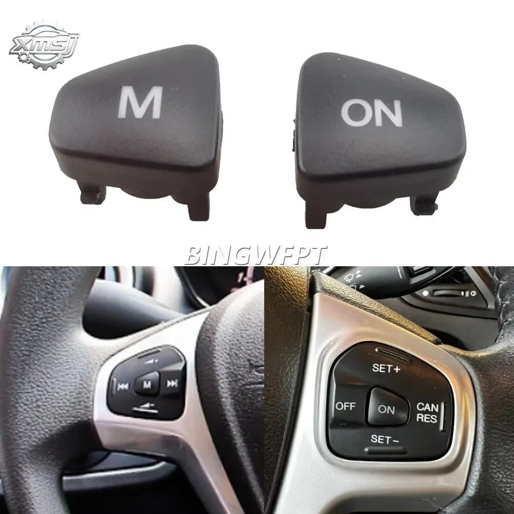 

Botón volante volumen Audio para coche, interruptor Control crucero, botón M ON para Ford Escort Fiesta MK7 MK8 S