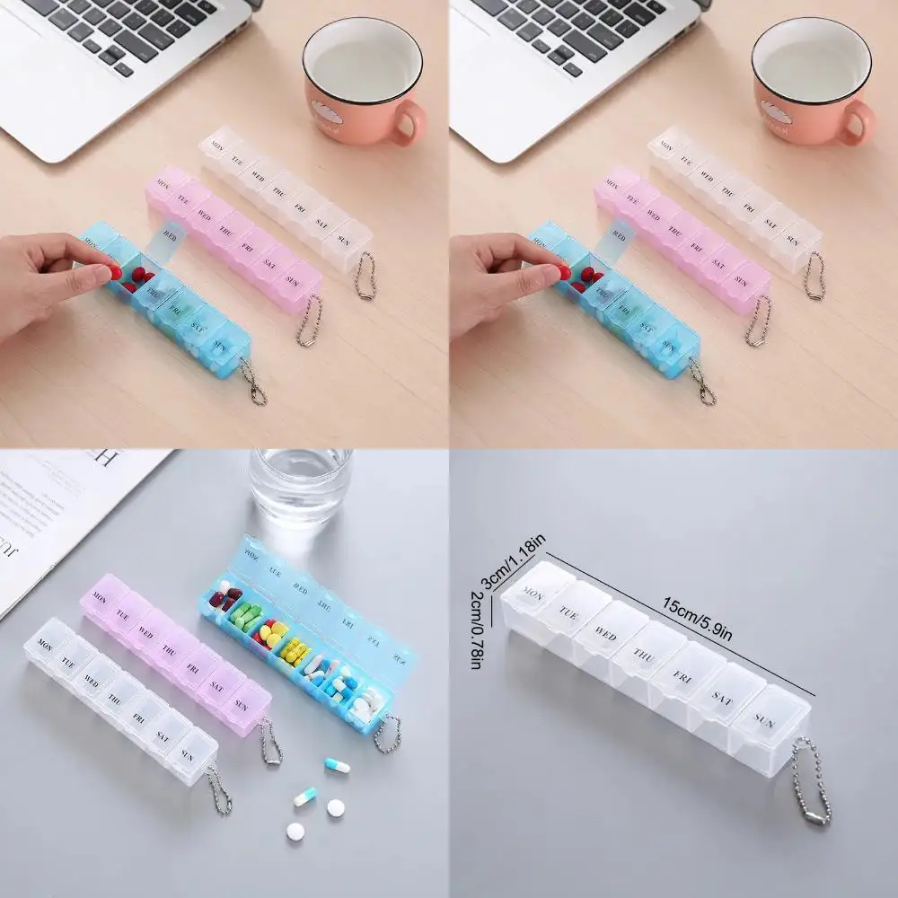 초대형 주간 알약 상자, 7 일 정리함, 대형 알약 케이스, 일일 약 정리함, 휴대용 여행, 3 개 세트