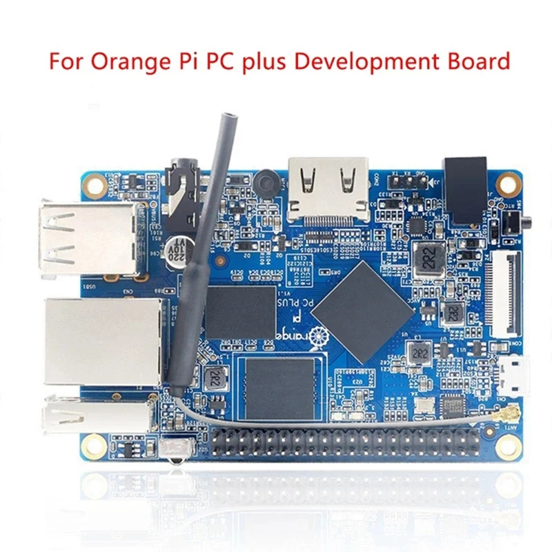 

Плата разработки для Orange Pi PC Plus Allwinner H3 1 ГБ DDR3 + 8 Гб EMMC + Корпус + вентилятор охлаждения + теплоотвод + источник питания