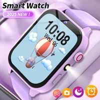2025 nuevo reloj inteligente para niños despertador linterna LED relojes impermeables para niños cámara HD tomar fotos rompecabezas juego Smartwatch chica