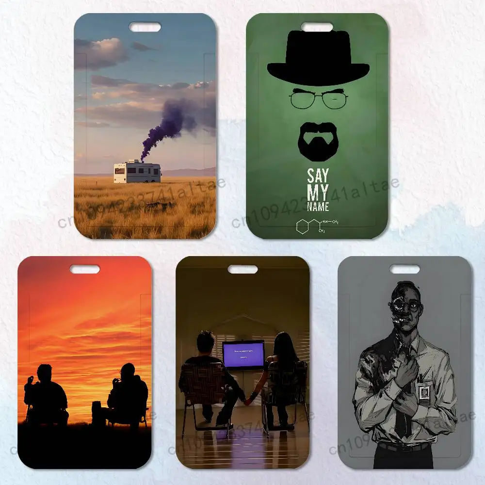 

B-Breaking B-Bad TV Badge Holder Pass Bus Work Card Cover Chest Pocket Students Card Holder Small Gift