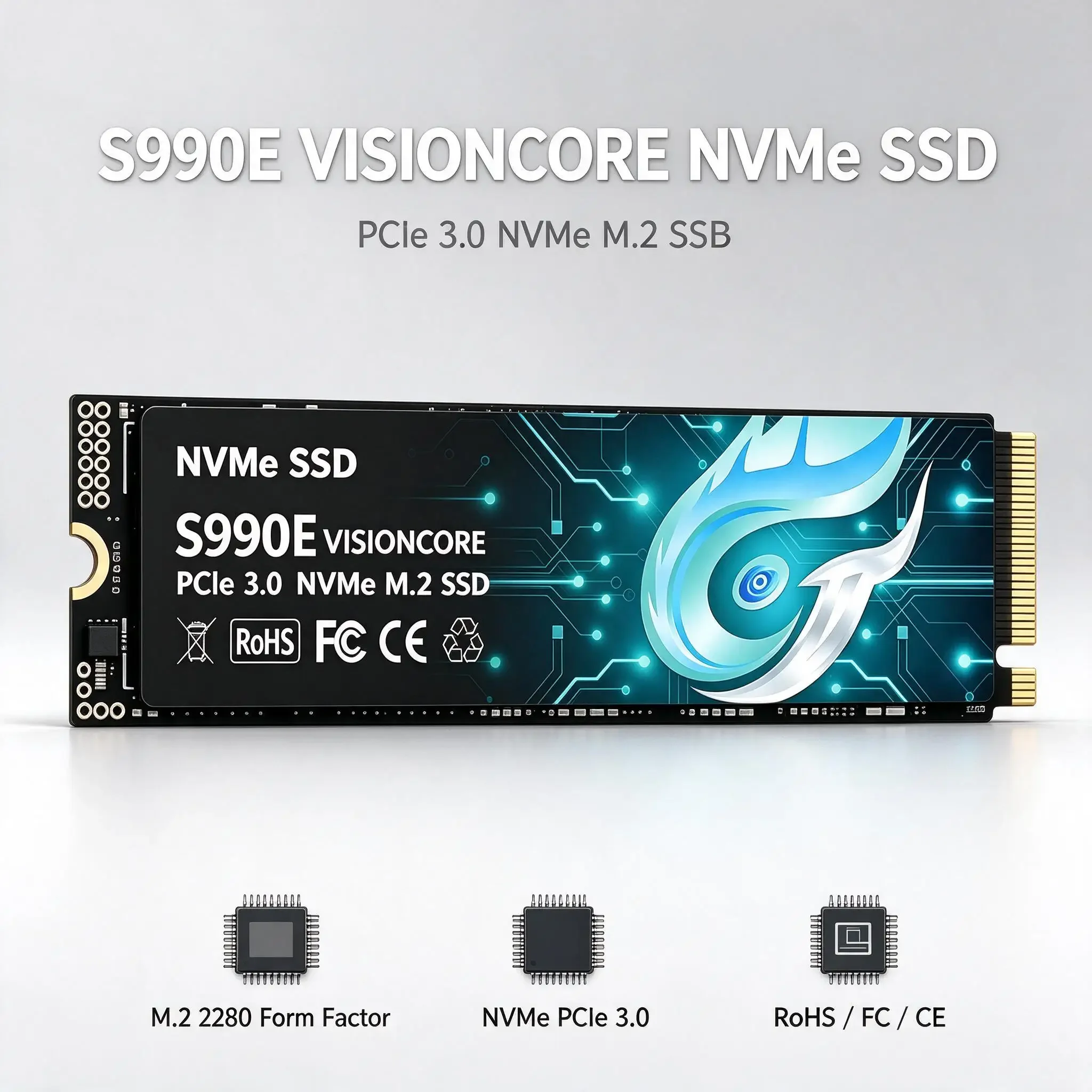 Original S990E 500GB-4TB SSD M.2 NVMe Internal Solid State Drive High Speed PCIe Gaming Drive Works for  Laptop PC Hard Disk