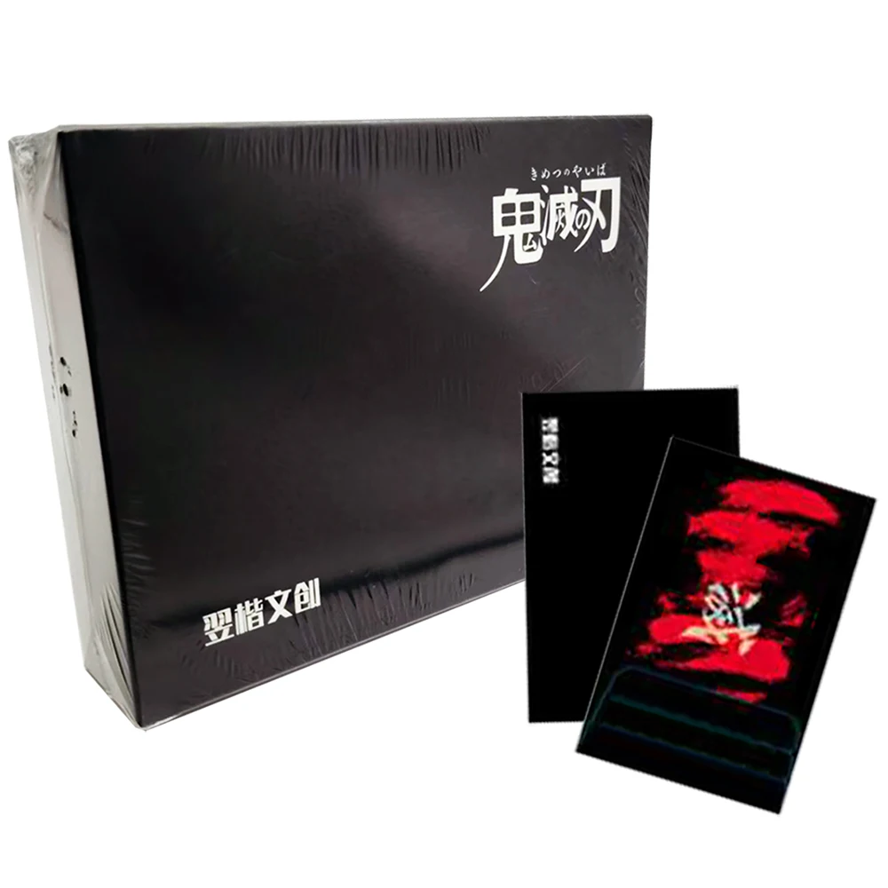 

Demon Slayer Collection Card Moon Series Cool Color Paper Cards Japanese Fantasy Anime Exquisite Craftsmanship Peripheral Toys