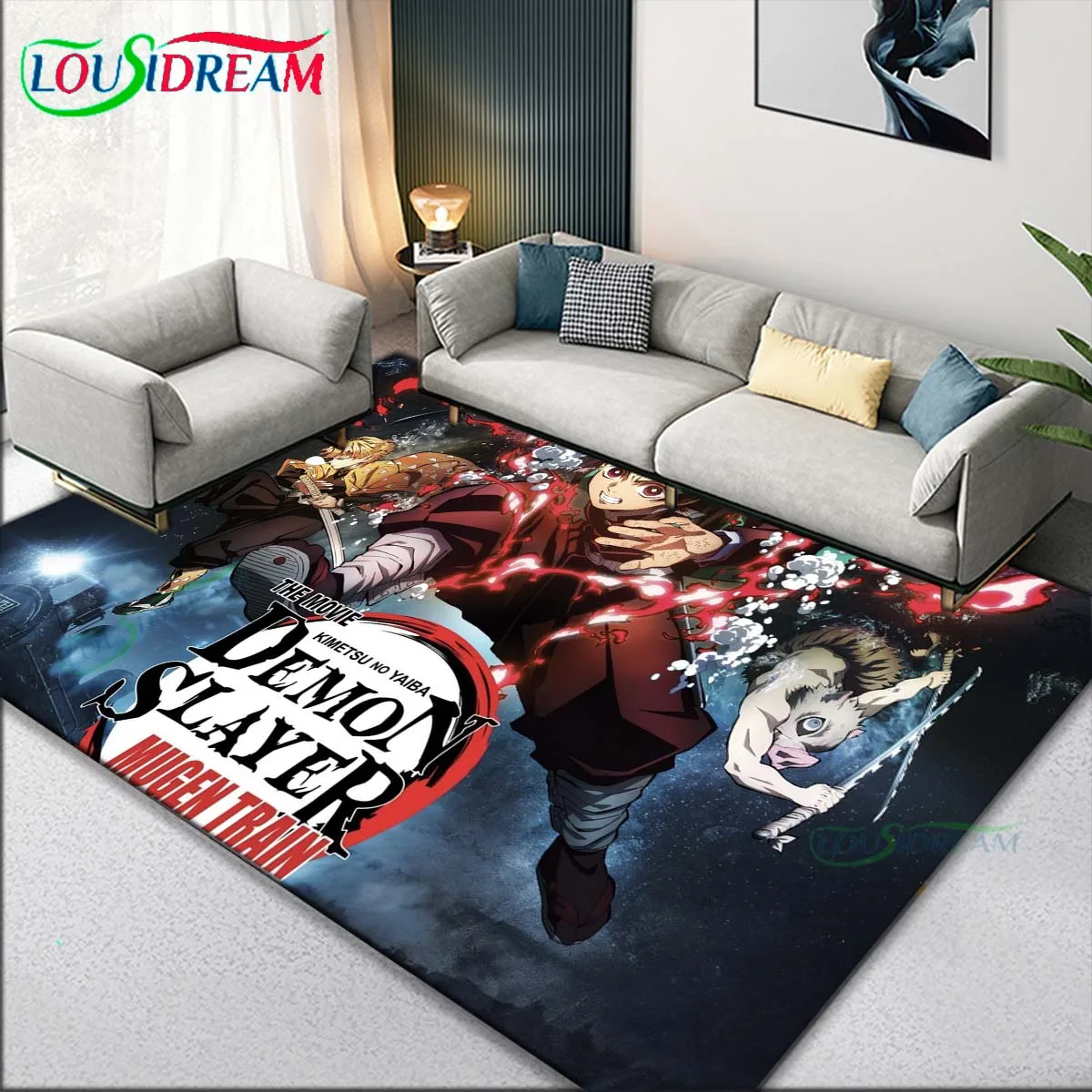 

Japanese Anime Demon Slayer Entrance Carpet for Kitchen Door Rug Floor Mat Bedroom Rug Home Decor Items Doormat Outdoor Room Mat