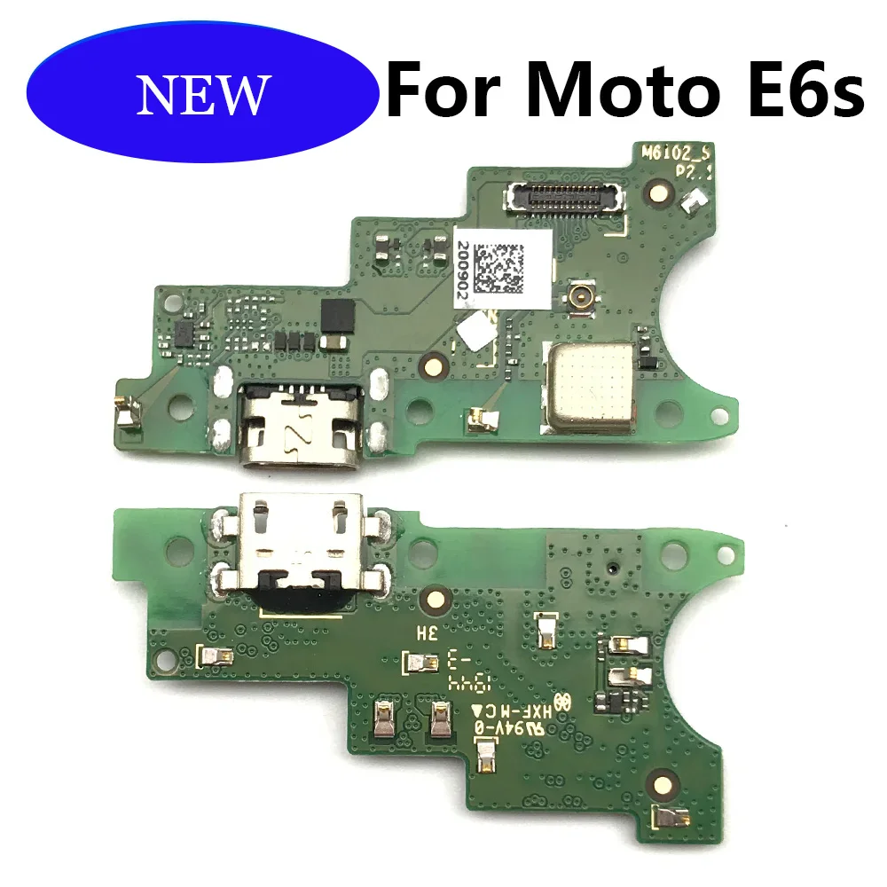 USB Charger Port Dock Connector Board Flex Cable For Moto E6S Charging Replacement Parts Microphone Module