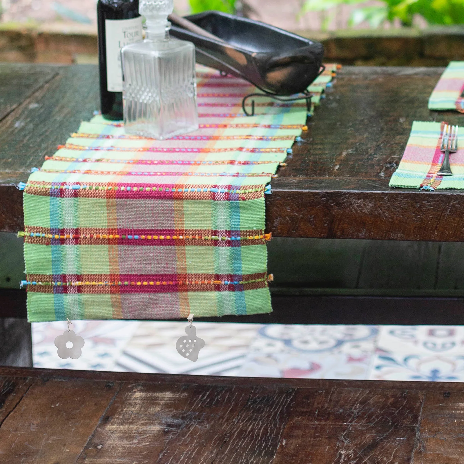 

7pcs Stainless Steel Table Cloth Weights Windproof Tablecloth Holders Table Skirt Holders For Outdoor Indoor Use Home