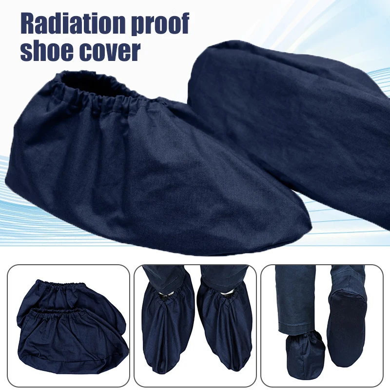 Anti Radiation Shoe Cover Half /Full Silver Fiber Anti-electromagnetic Radiation Shoe Covers EMF Shielding Protective Shoe Cover