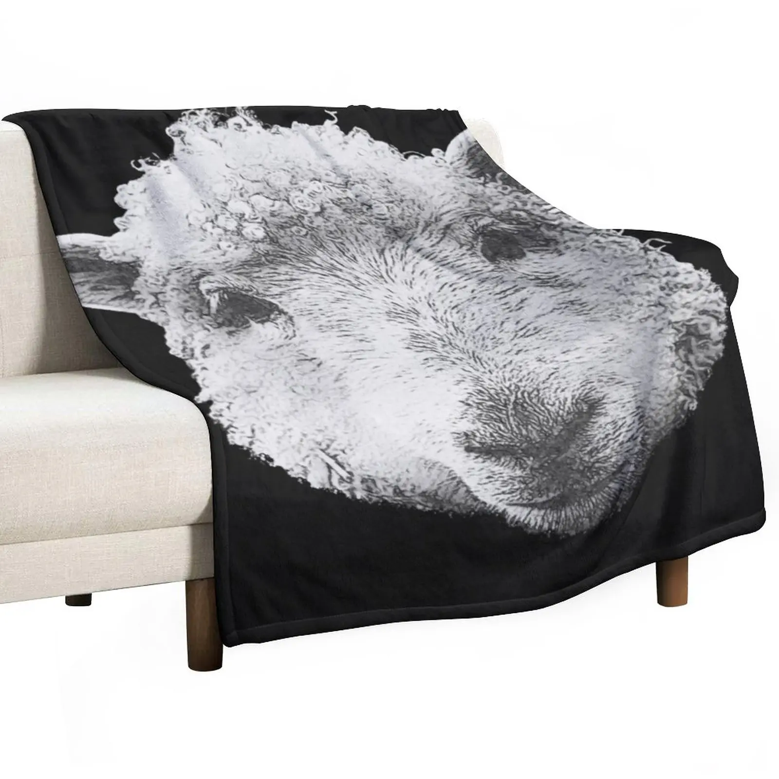 Schafkopf canvas optics, great sheep t-shirts, sheep design girls Throw Blanket Softest Decoratives Blankets For Sofas Blankets