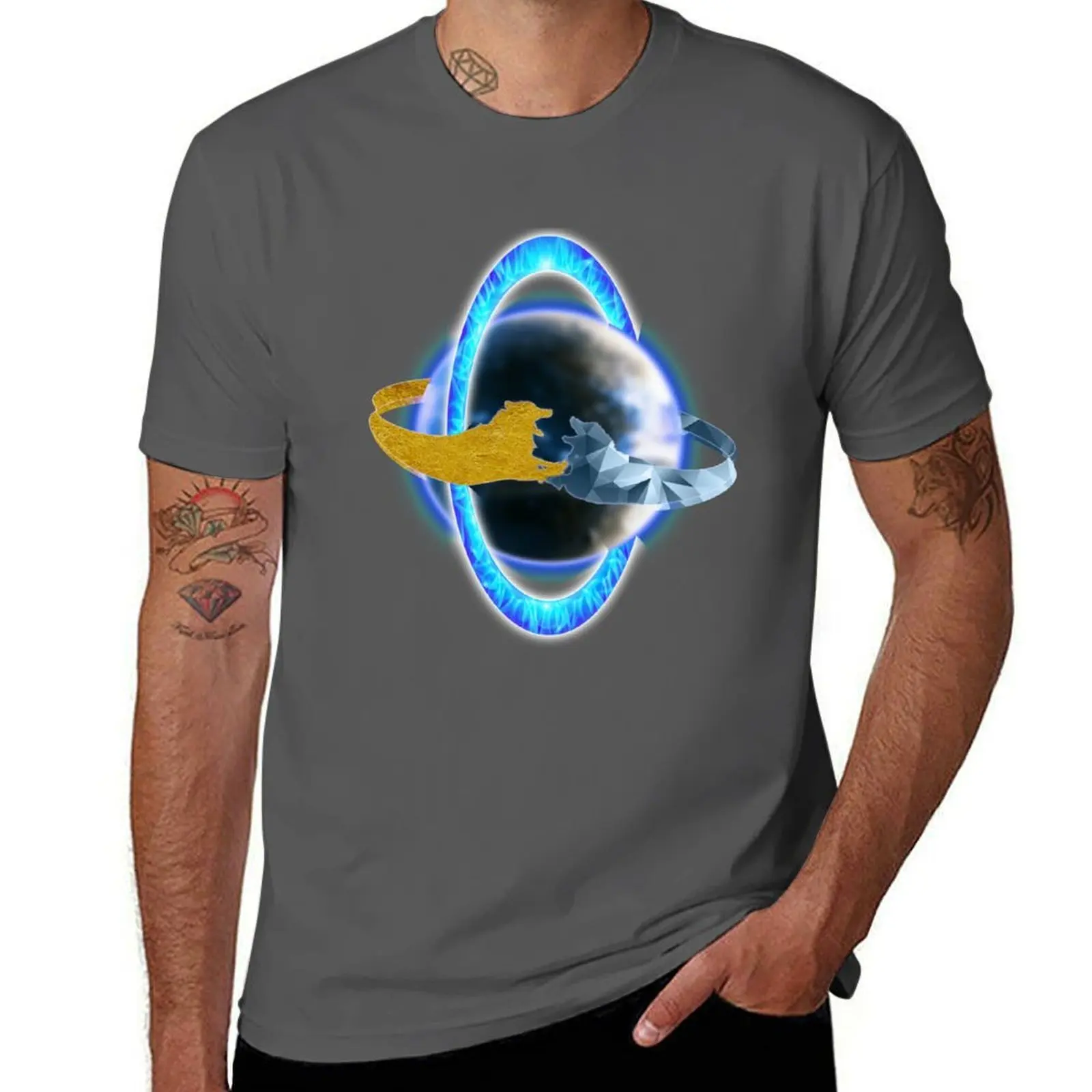 

Beautiful Unique Glowing Planet! T-Shirt t shirts for man cotton funny man t shirt cotton high quality T-Shirt