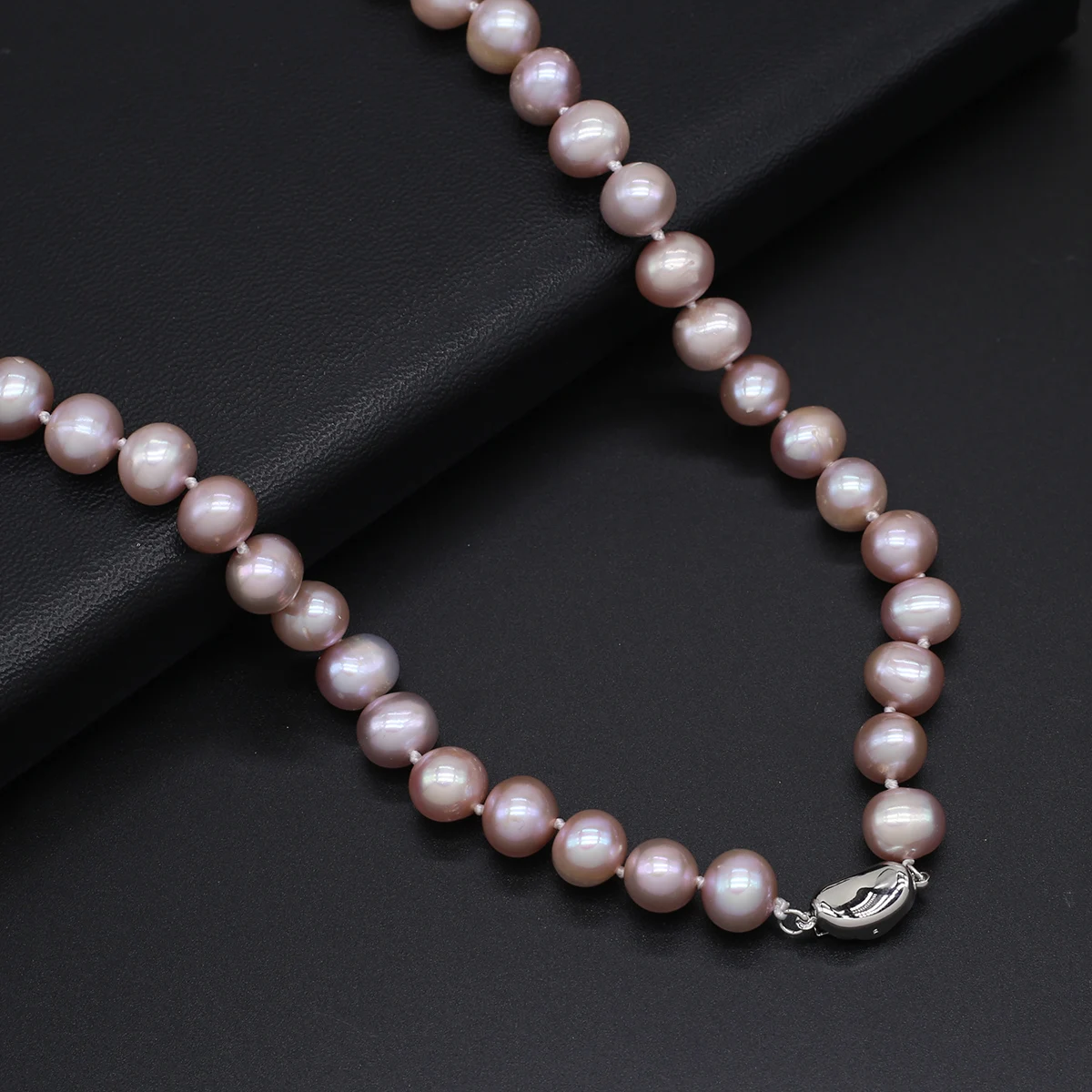 Natural Freshwater Pearl Necklace Baroque Round Exquisite Accessories Women Personality Necklace Girls Wedding Party Jewelry