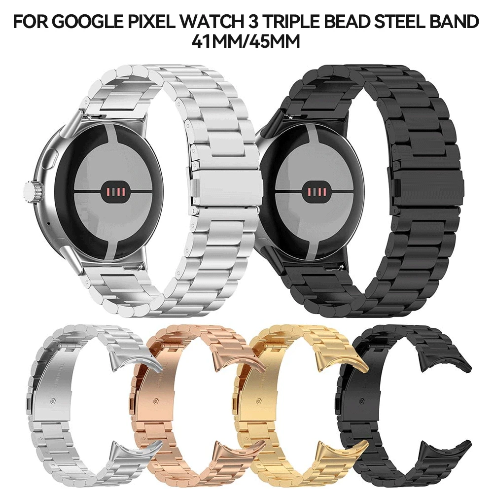 

Металлический ремешок для часов из нержавеющей стали для Pixel Watch 1 2 3 41 мм 45 мм, аксессуары для ремешков, сменный ремень, браслет Correa Smartwatch