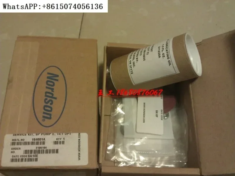 Nordson glue pump maintenance kit 164601 sppump e for 14: 1 pump 3000 series glue machine.