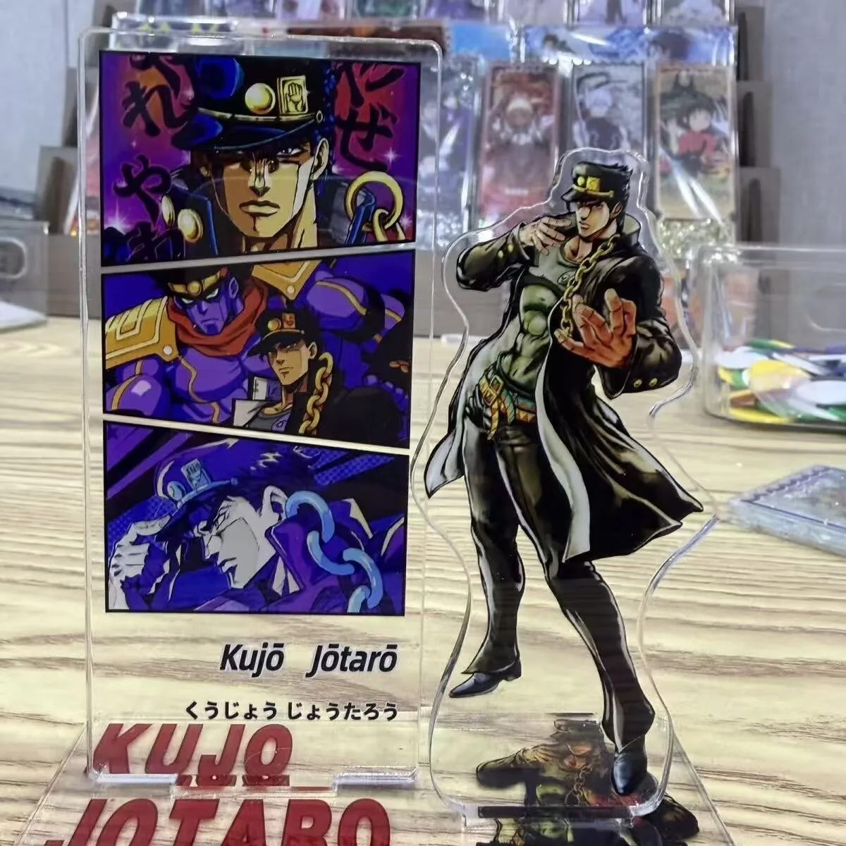 Anime JJBA JoJo's Bizarre Adventure Acrylic Stand Jonathan Joestar Dio Brando Kujo Jotaro Figure Standee Desktop Ornament Props