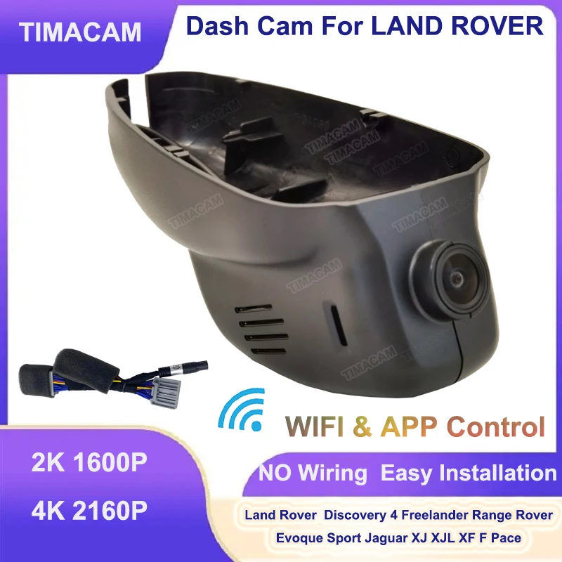 

TIMACAM for Land Rover Discovery 4 Range Rover Evoque Range Rover Sport Freelander 2011-2015 Dash Cam Camera 4K 2K Wifi Car DVR