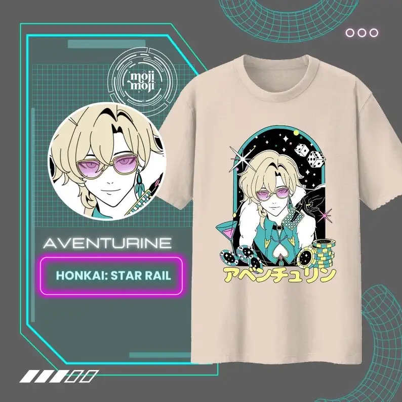 Aventurine Honkai Star Rail Shirt, Honkai: Star Rail T-shirt, Aventurine Merch, Aventurine theme Merch,  Gifts Gamers, Gaming