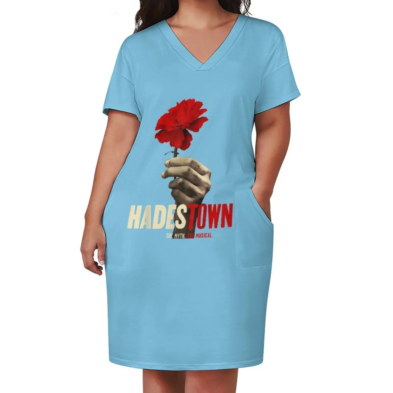 Hadestown - Hadestown flower - Hadestown The Musical Classic T-Shirt Loose Pocket Dress womens dress african dresses for woman