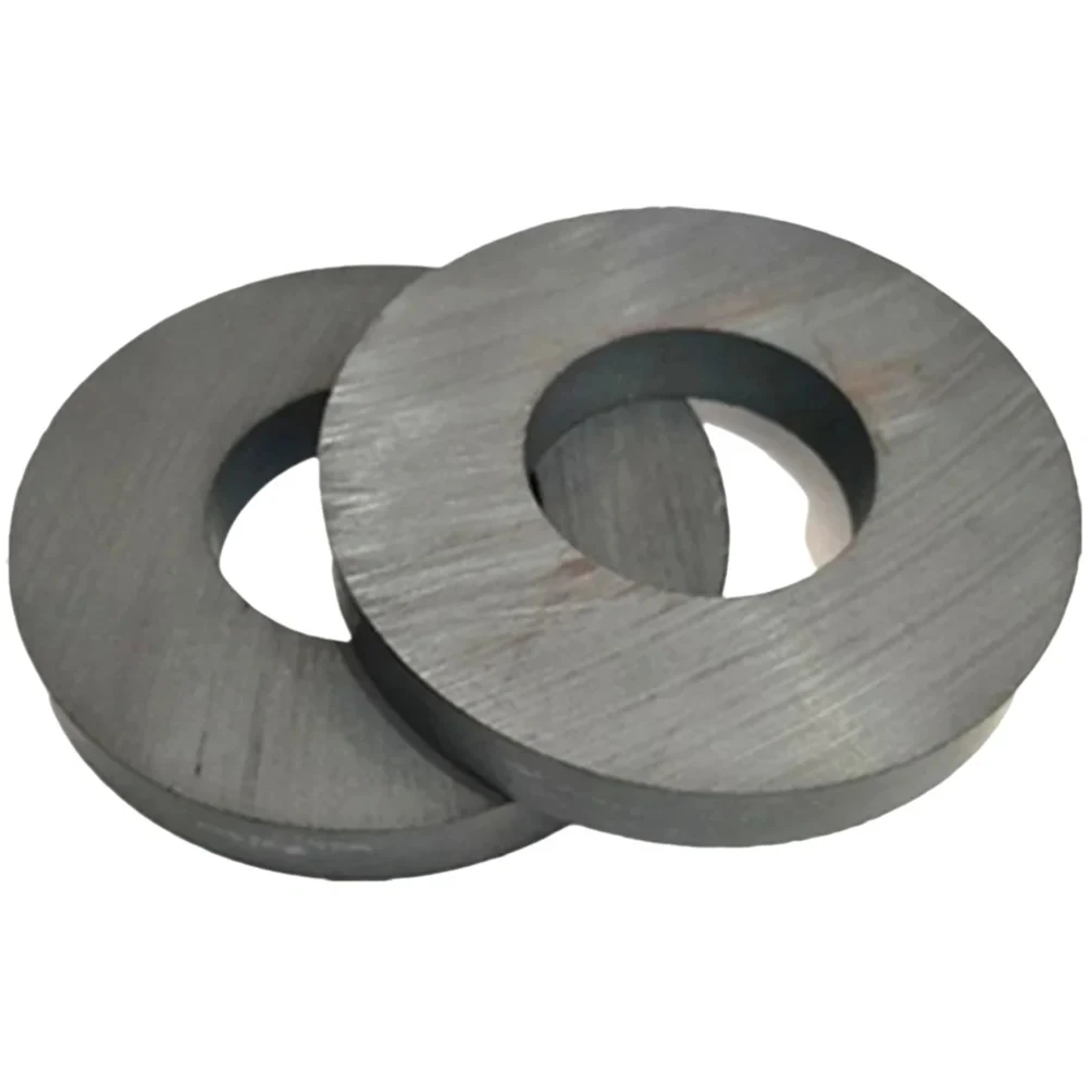 

Black round Ceramic Magnet 50mm X 10mm Hole 22mm Permanent Ring Ferrite Speaker Magnet for Audio Equipment