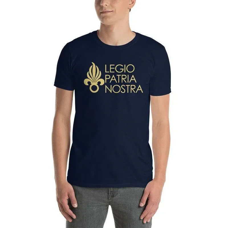 

Legio Patria Nostra Legion Etrangere Paratrooper T-Shirt French Foreign Regiment Men TShirt Short Sleeve Casual Cotton Shirt