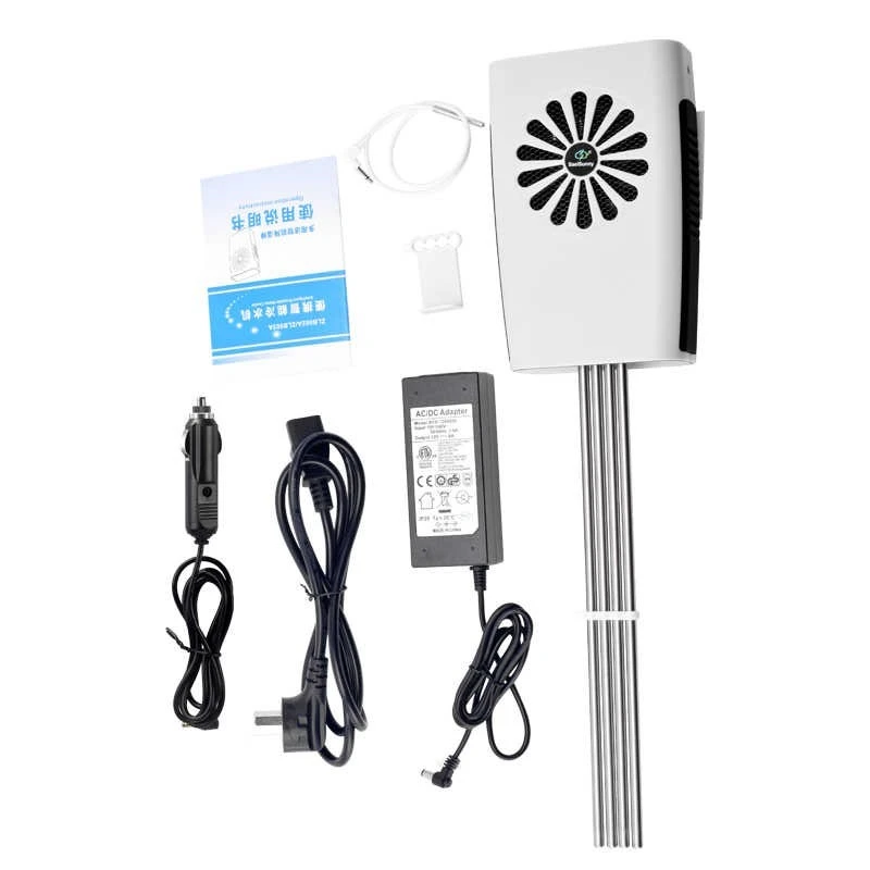 304 Stainless Steel Portable Smart Water Chiller, 12V 72W Cooling Rod for Beverages & ≤25L Tank, Outdoor Refrigeration Device