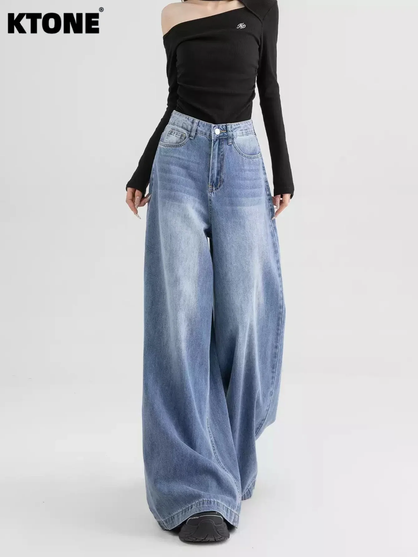 

Streetwear Jeans Men's Blue Baggy Jeans Hip Hop Drip Original No accessories or belts included