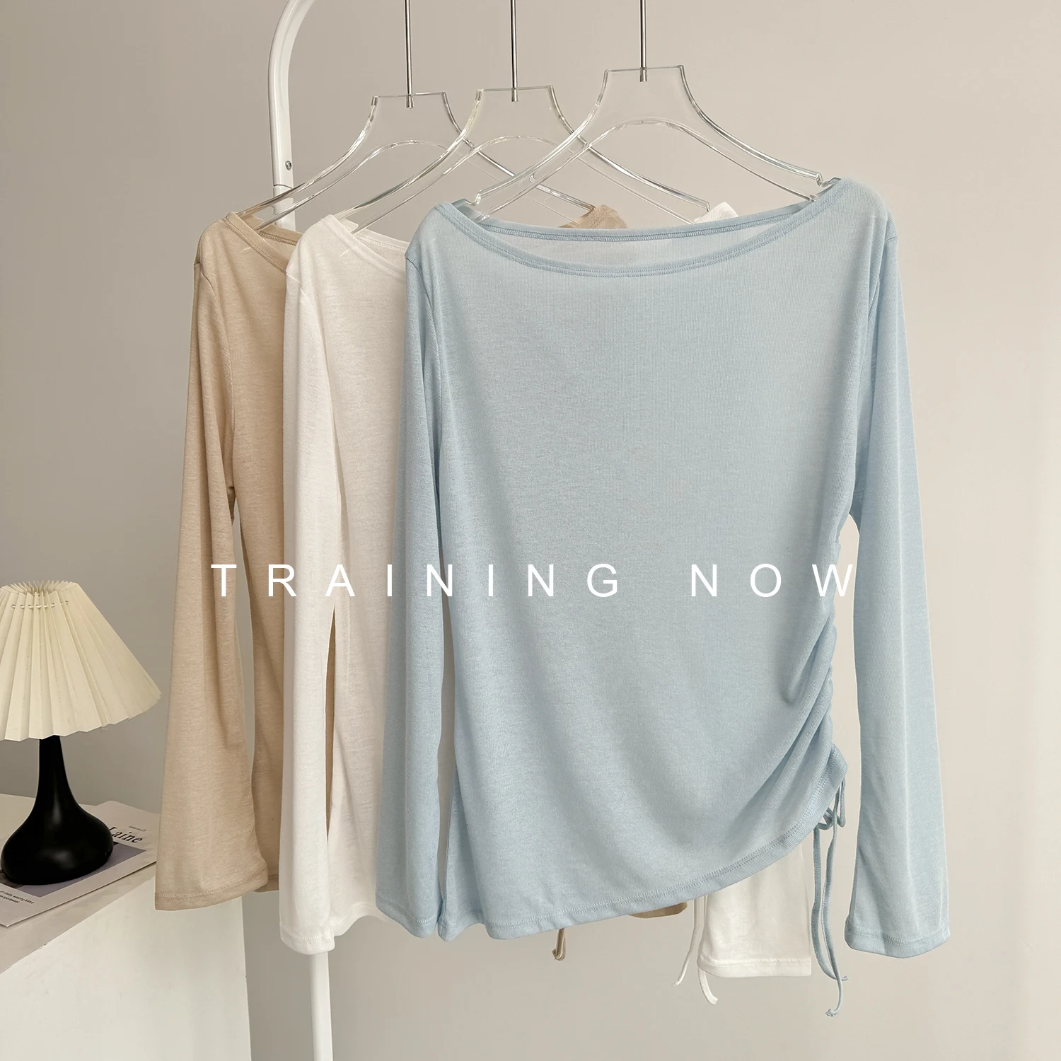 

Тренировочная одежда для пилатеса для женщин, осенние и зимние топы для йоги с длинными рукавами, новая быстросохнущая свободная утягивающая одежда для фитнеса