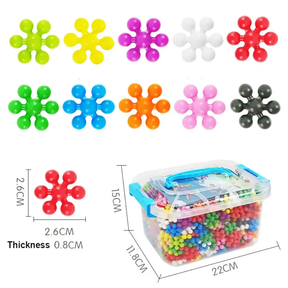 الملونة ثلاثية الأبعاد زهر البرقوق بنة إدراج التنوير الدورية متعة تجميعها قطع ندفة الثلج البلاستيك التعليم المبكر