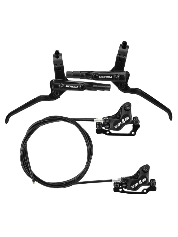 AliExpress NONE 4-piston Mtb Hydraulic Brakes Right Front Left Rear Hydraulic Brake Disc Brake Set Split Mountain Bike Brakes for Shimano Sram