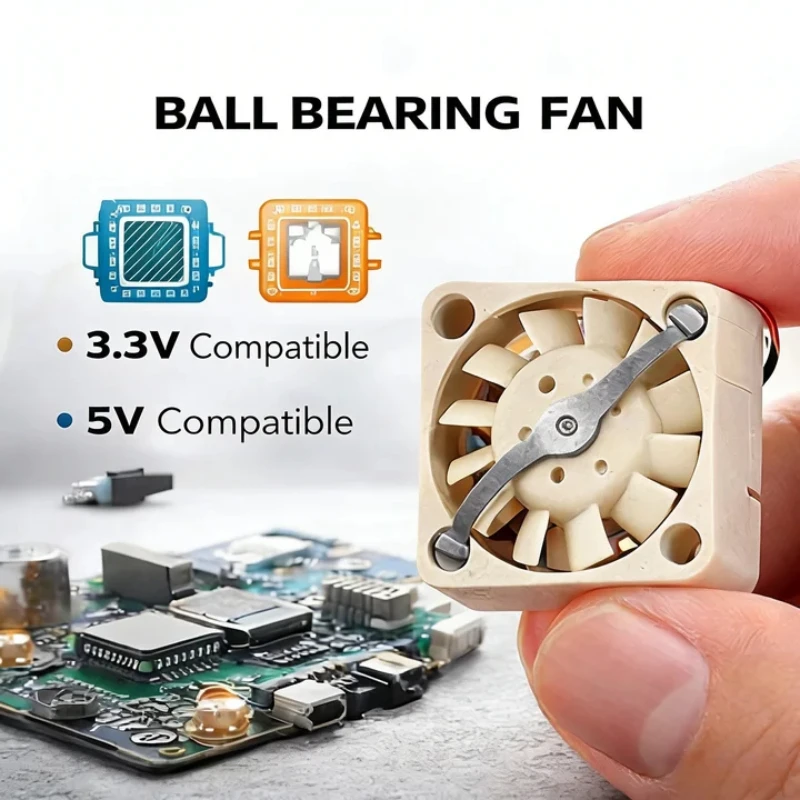 

1Pcs 1704 AD01703HX04AB00 1.7cm 5V 3.3v Two-Wire Ultra-thin Notebook Silent Drone Cooling Fan Accessories