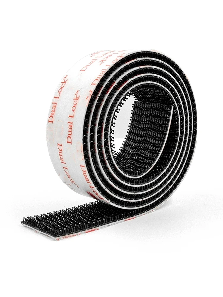 3551 Reclosable Fastener Black Type 400 Self Adhesive Dual Lock Fabric Tape 25.4MM