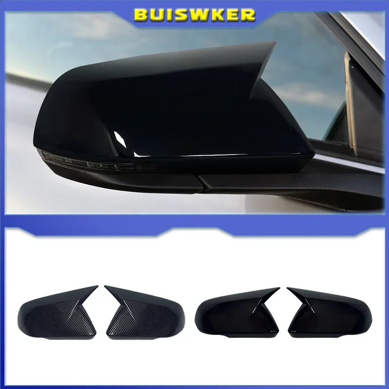 

1 Pair Rearview Mirror Cover Case Auto Exterior Accessories Car Side Rear View Mirror Shell Cover for Ford Mustang 2015-2022