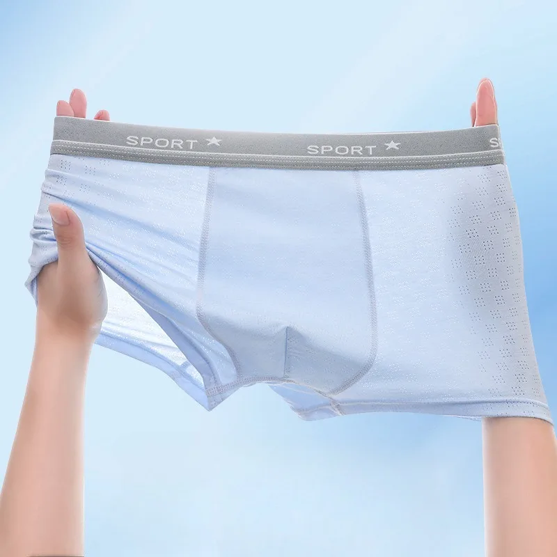 

4PCS Teens Boys Thin Mesh Breathable Panties Kid Solid Daily ModaL Soft Comfort Antibacterial Knickers 7+y Young Child Underwear