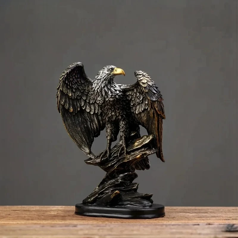 Lion Eagle Statue Resin Ornament, Home Decor Office Decor Statue, Symbol of Wealth Freedom Power, Birthday Holiday Gift