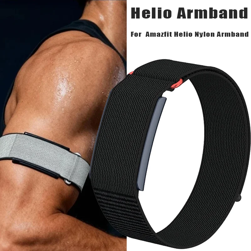 

Nylon Replacement Band Compatible with Amazfit Helio Strap Adjustable Breathable Sport Wristband for Fitness Tracker Comfortable